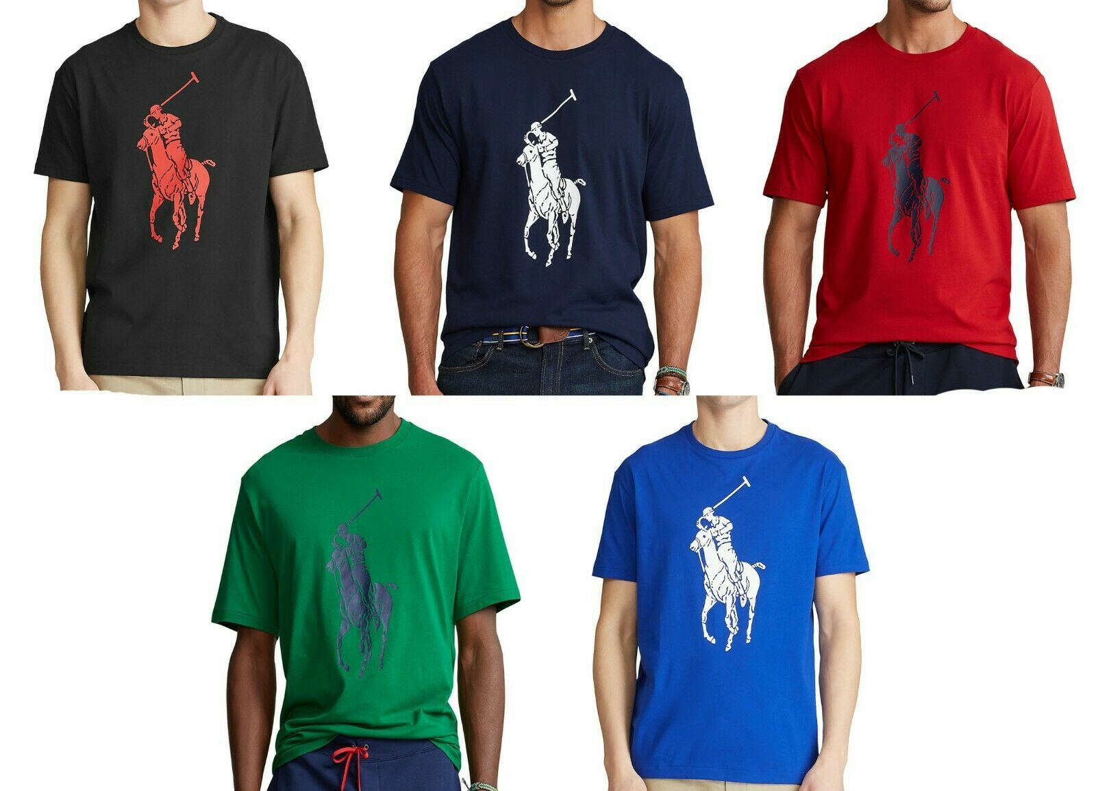 【Polo Ralph Lauren】Mens Crew Neck Big Pony T-Shirt☆ POLO RALPH LAUREN Big Pony Crew Neck T-Shirt Summer 2021