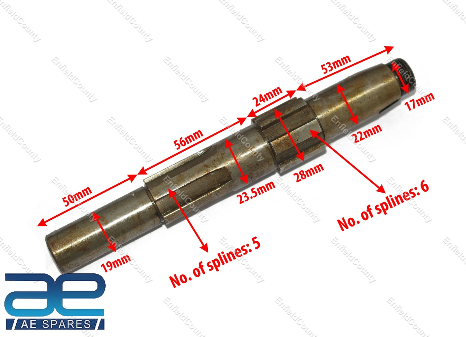 Gearbox Mainshaft Shaft 45 WR Wl Flathead 35043-41 Fits Vintage Harley Davidson