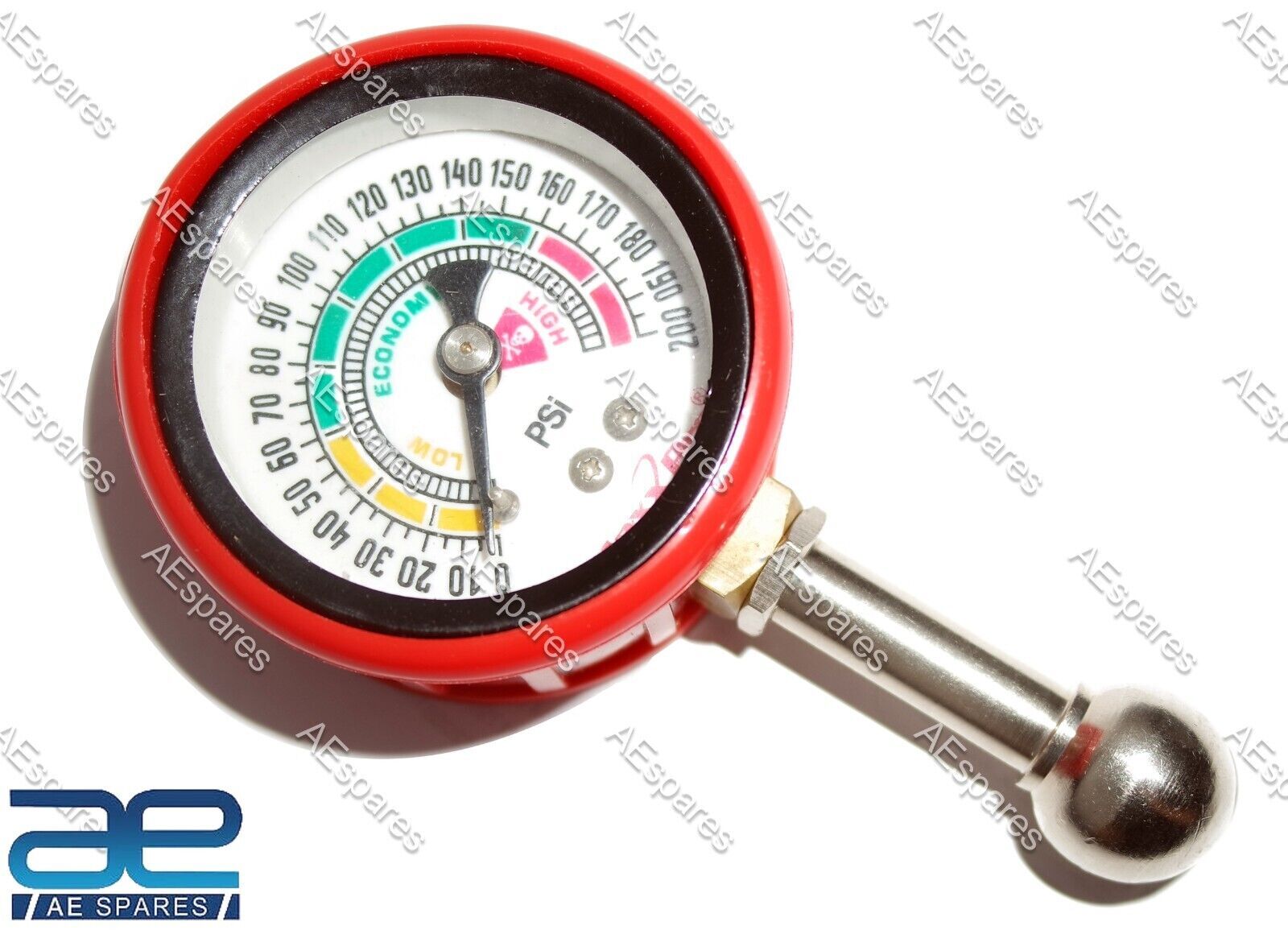 Analog Tire Pressure Gauge 200 PSI For Car Scooter Motorcycle MotorBikes 
