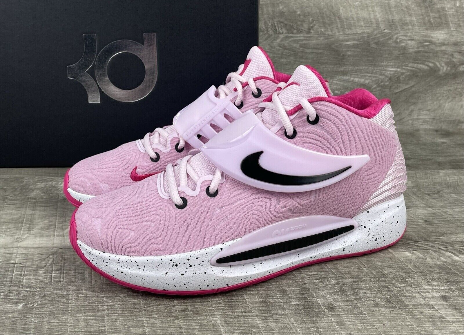 NIKE KD 14 KAY YOW BREAST CANCER BASKETBALL SHOES MENS SIZE 8 PINK DV2497-600 NIKE KD 14 KAY YOW BREAST CANCER BASKETBALL SHOES MENS SIZE 8 PINK DV2497-600