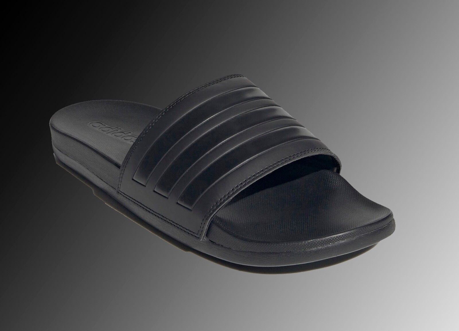 Adidas Adilette Comfort Slides Black Athletic Sandal GZ5896