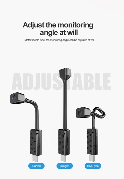 Flexible security cameras with adjustable angles.