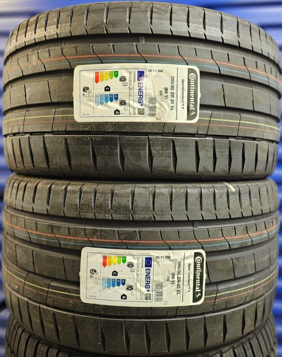 2X NEW CONTINENTAL SPORT 7 285/30/20 285 30 ZR20 XL 99Y CAR