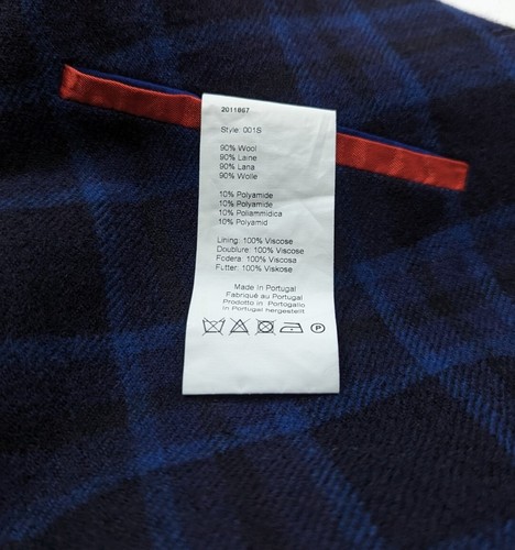 Pre-owned Paul Smith Ps  Mens Wool Check Slim Fit Epsom Overcoat Uk M , 38r Rrp £485 In Multicoloured