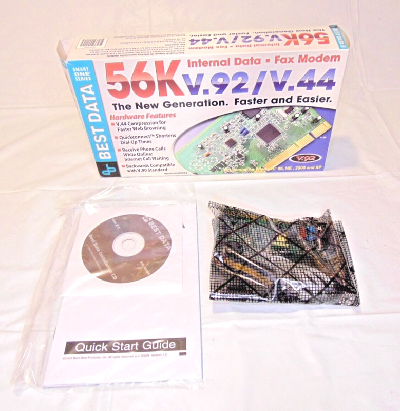 Best Data Smart One (56SF92) 56 Kbps Internal Data Fax