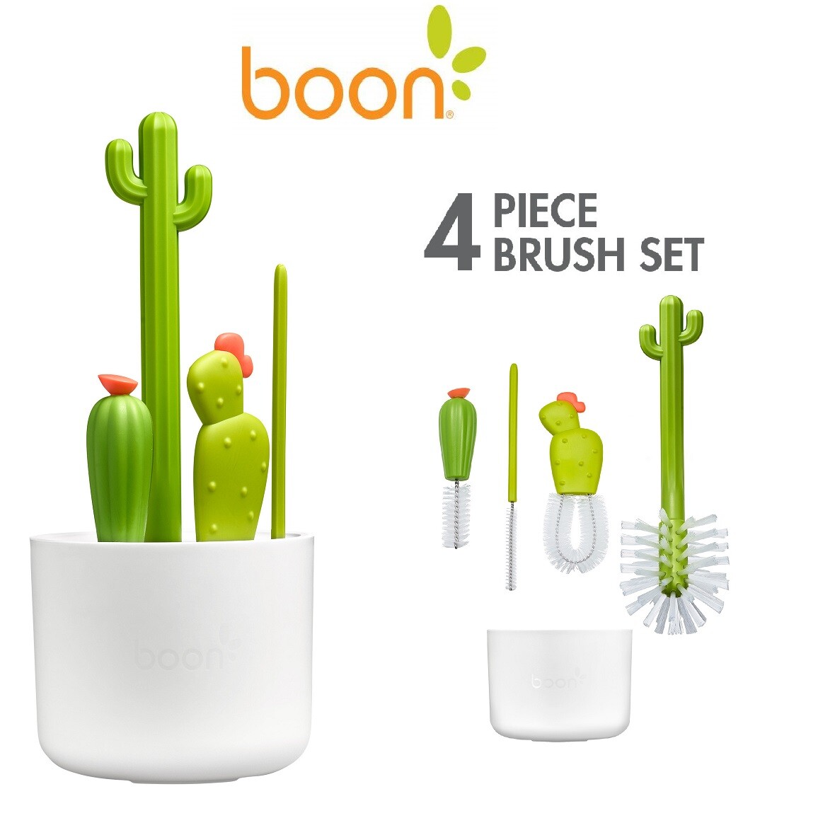 boon cacti bottle cleaning brush set