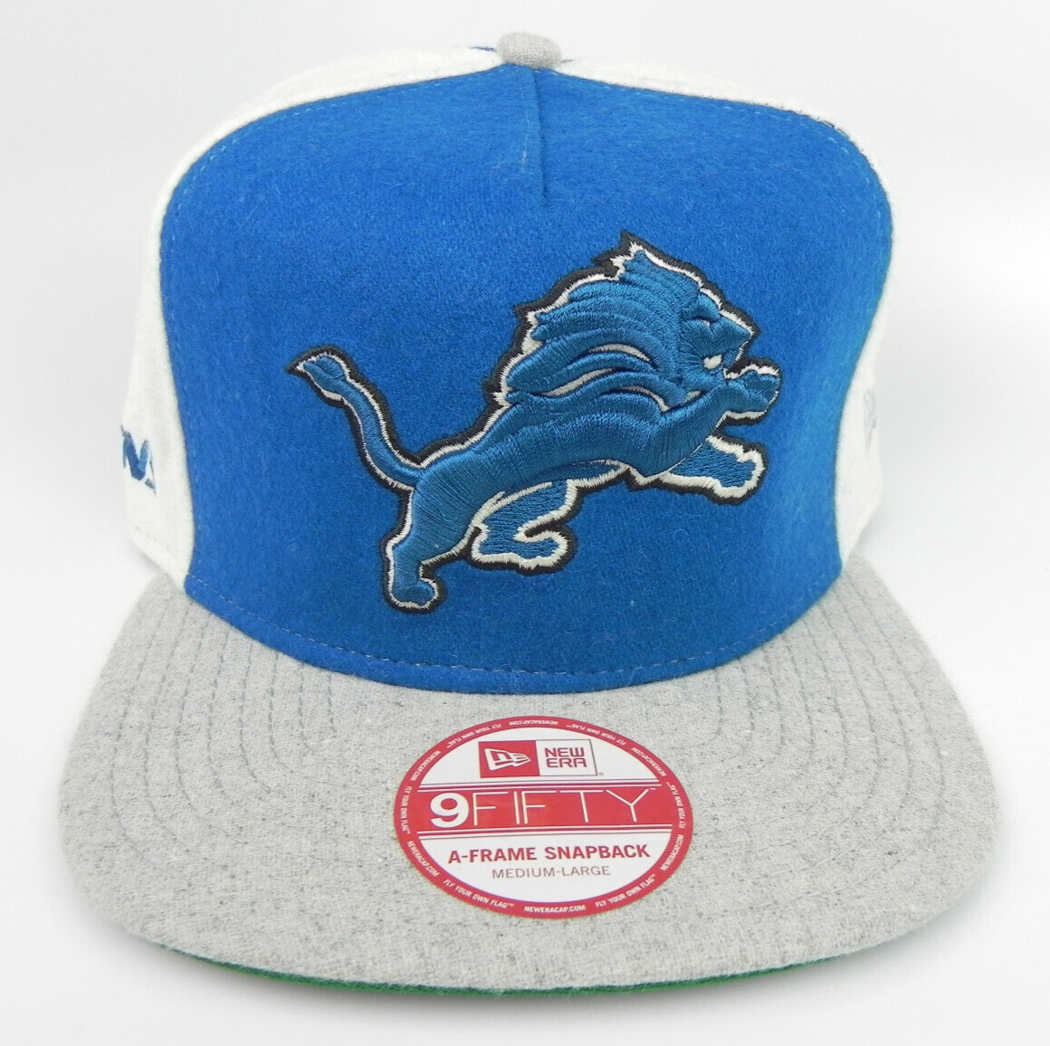 DETROIT LIONS NEW ERA NFL 2-TONE PINWHEEL A-FRAME STRAPBACK