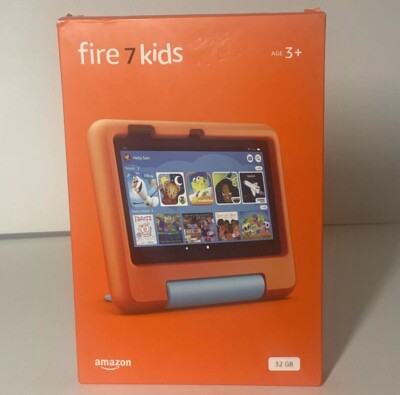 NEW Amazon Fire HD 7 Kids Tablet RED (2022), Age 3-7, 12th Gen, Wi-Fi 32 GB