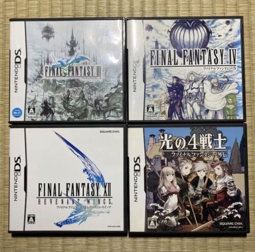 Final Fantasy Ⅲ Ⅳ Ⅻ The 4 Heroes of Light 4 set Nintendo Final Fantasy Ⅲ Ⅳ Ⅻ The 4 Heroes of Light 4 set Nintendo