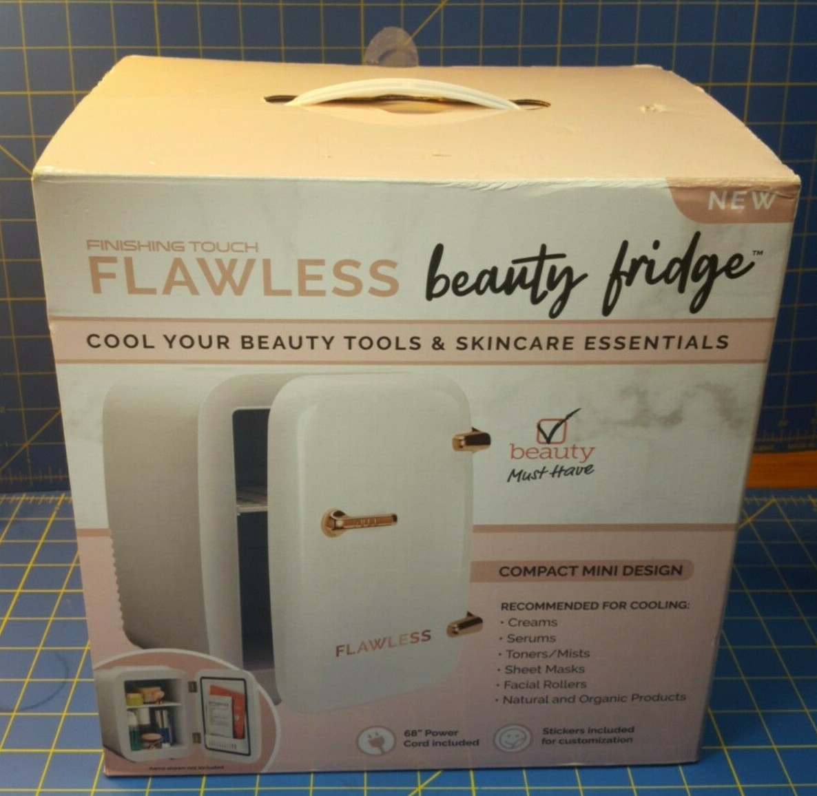 & Beauty Mini Fridge White New In Box