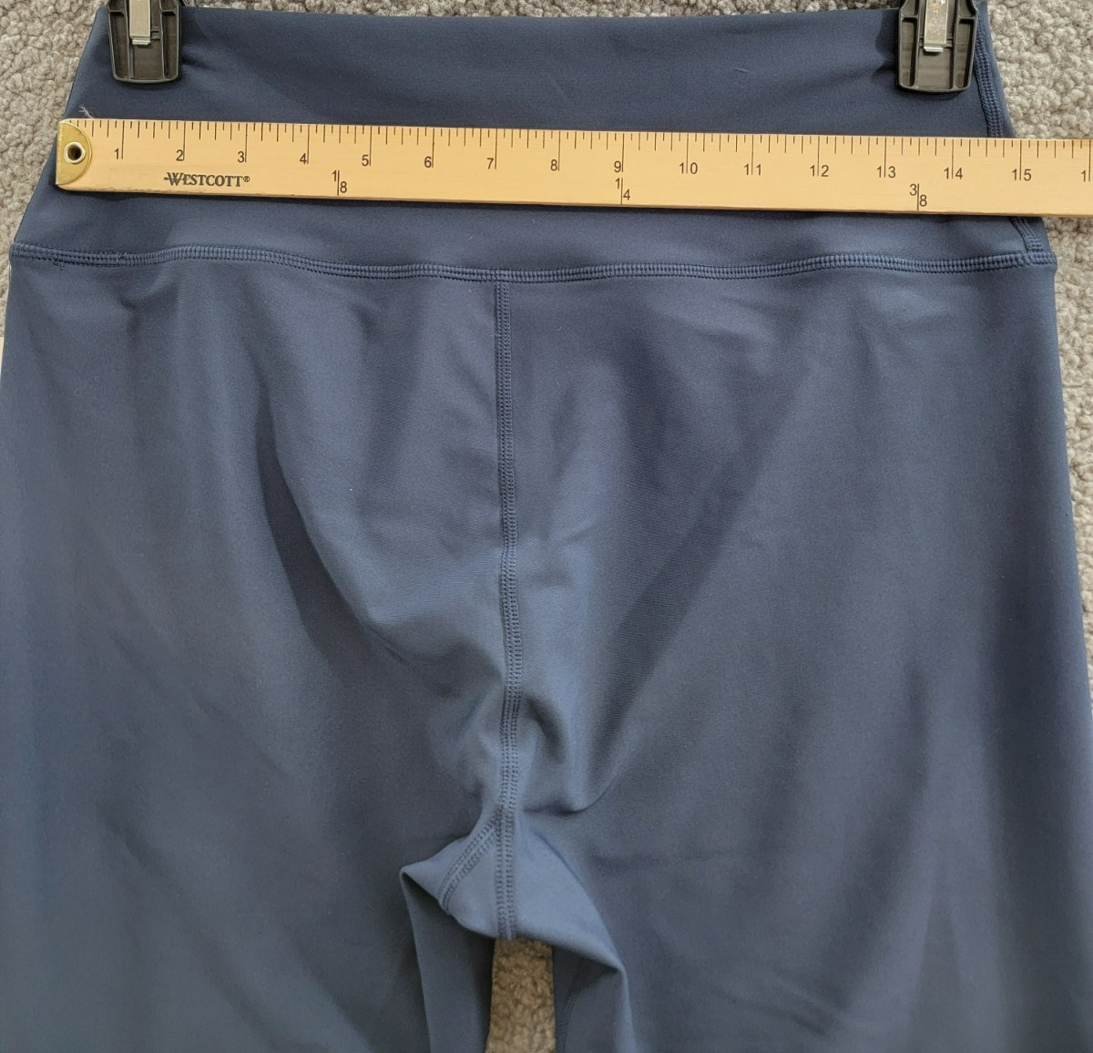 AQUA Athletic Scalloped Hem Leggings Women's XL Myth Elastic Waist Pull On - Picture 16 of 21