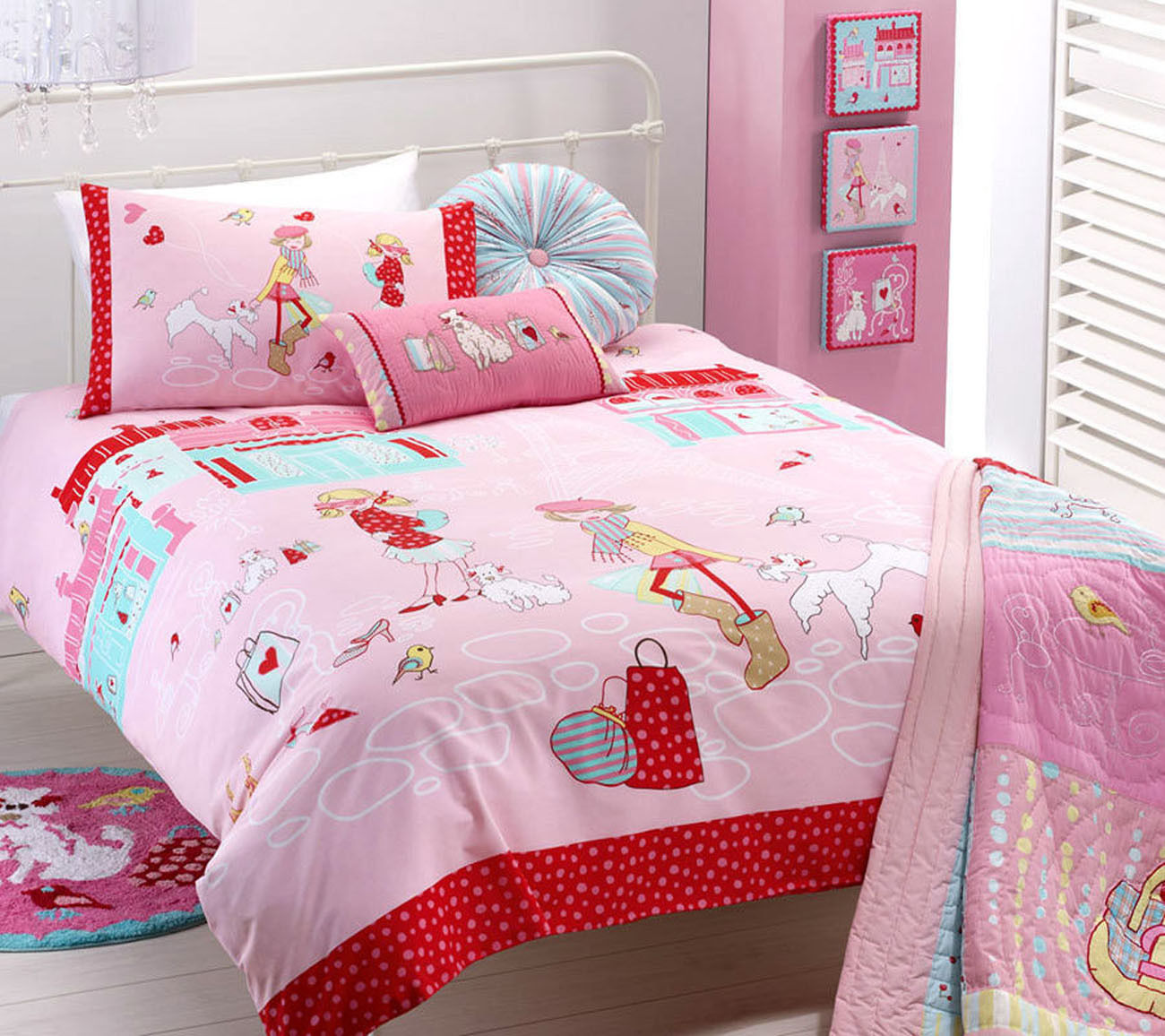 JIGGLE AND GIGGLE SWAN PRINCESS Girls Single Bed Size Doona|Quilt Cover Set NEW