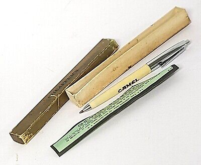 Vintage Sheaffer's Ballpoint Pen CAMEL Cigarettes Advertising Promo Pen w/Box