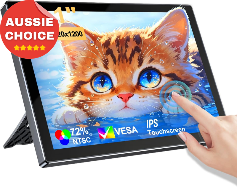 10.1 Inch Touchscreen Monitor HDMI 1920x1200 Portable Display Raspberry Pi 5/4B