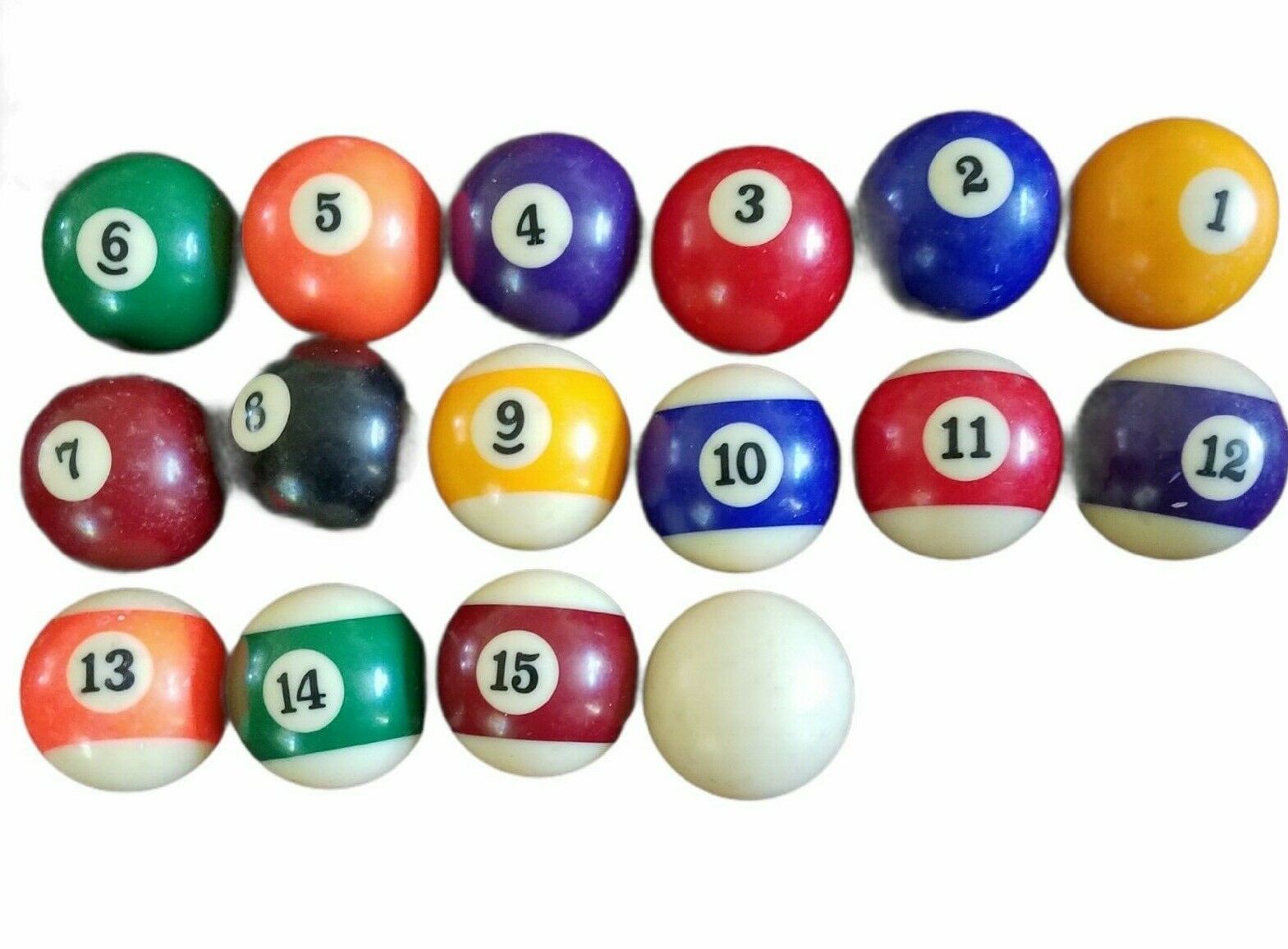 Set of Vintage Pool Billiards Balls Complete Set of 16 Pre Set of Vintage Pool Billiards Balls Complete Set of 16 Pre
