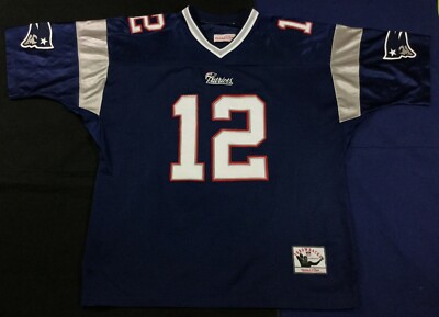 New England Patriots Tom Brady #12 Football-NFL Mitchell