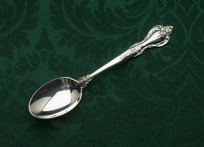 Antique Cambridge Silver 1909 AMERICAN BEAUTY ROSE Teaspoon 6 Set of 6