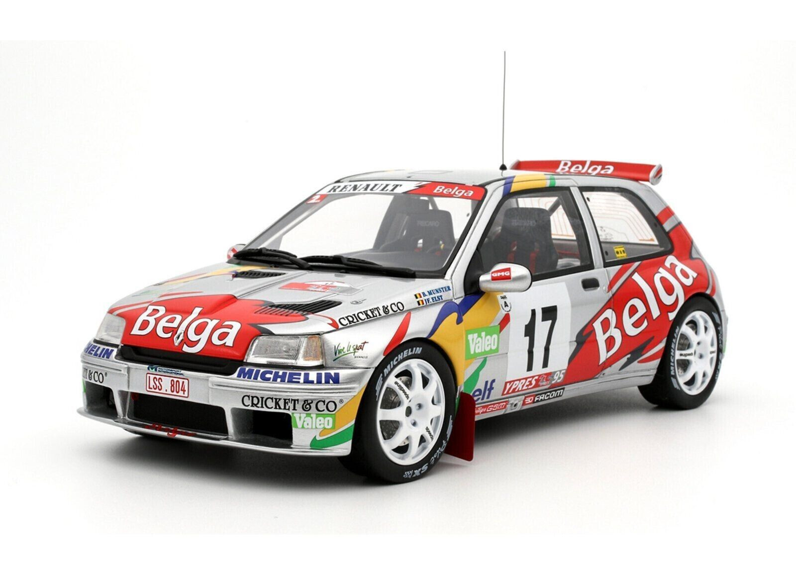 Renault Clio Maxi Kit Car #17 Ypres Rally 1995 Munster Elst