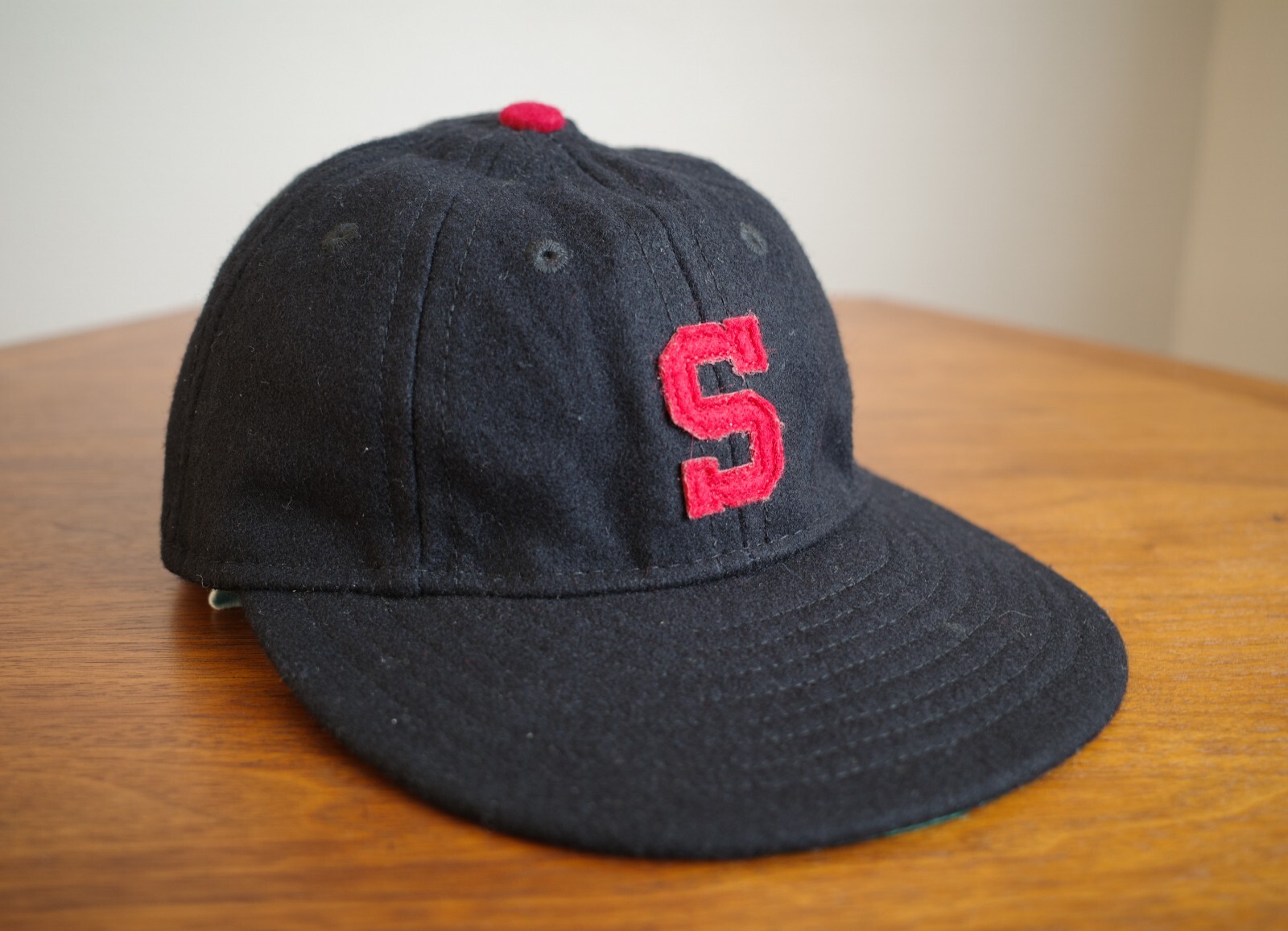 Ebbets Field Flannels Stanford University Black Hat Wool