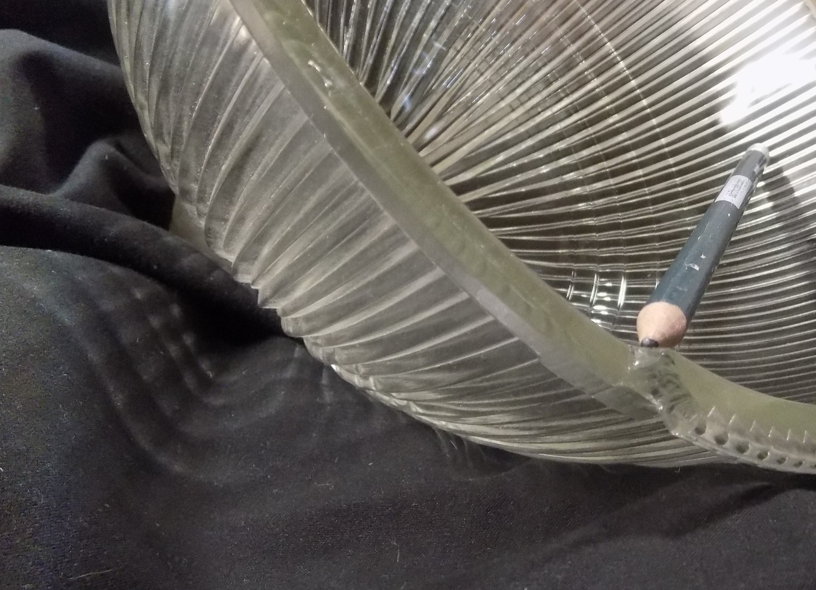 Vintage Art Deco Holophane Glass Light Shade