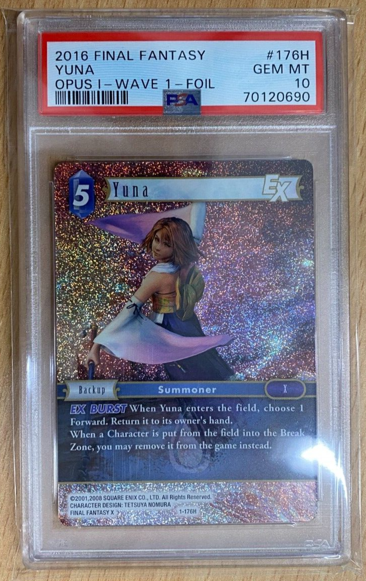 ⭐︎yuna⭐︎ Yuna (1-176H) WAVE 1 FOIL PSA 10 GEM MINT Final Fantasy
