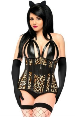 Daisy Top Drawer-114 Exotic Leopard Costume, LG.