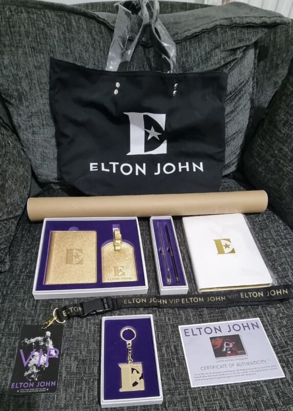 Elton John - "Farewell Yellow Brick Road" Tour VIP Merchandise Gift Set and Bag