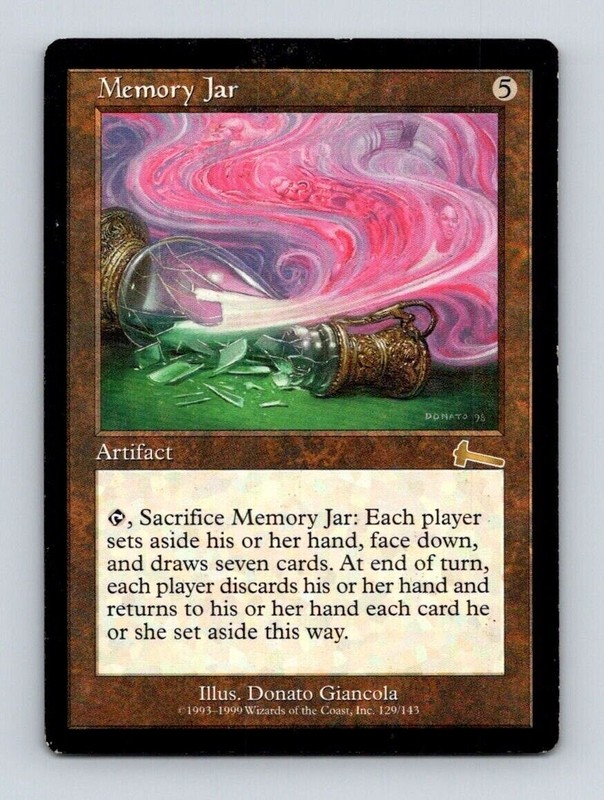MTG記憶の壺(Memory Jar)２枚 Amazon.com: Magic: the Gathering - Memory Jar - Urza's