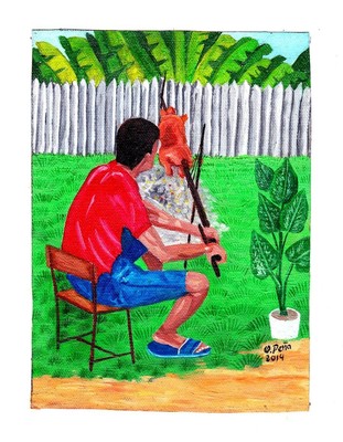 Original Art Oil Painting Arte Cuban Santiago de Cuba Artist OSMAR PENA CLAVEL