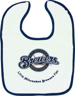Milwaukee Brewers Маленький вентилятор Brewers застегивается на детский нагрудник