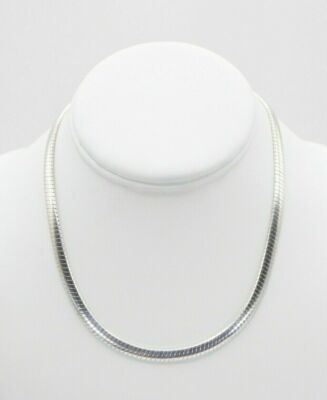 Designer Inspired 925 Sterling Silver Very Wide Flat Snake