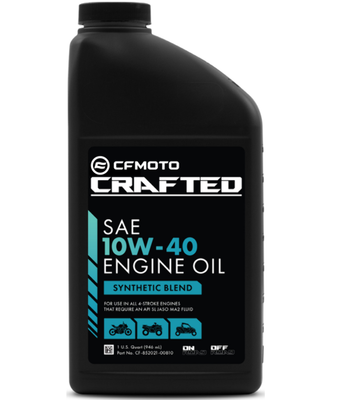 CFMOTO Oil Change Kit CFORCE/ZFORCE/UFORCE Synthetic Blend 10W-40 CRAFTED w/O-Ri