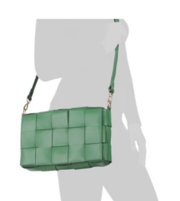 claudia firenze Crossbody Bag, NWT, All Leather, Made In Italy, Gorgeous Green