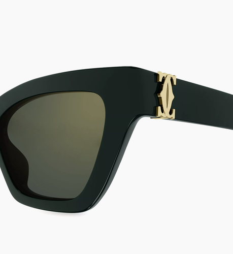 Pre-owned Cartier Ct0437s-003 Green Sunglasses
