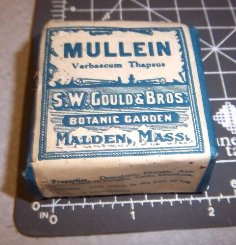 Vintage SW Gould & bros, MULLEIN, 1900s Pharmacy New unopened box NOS