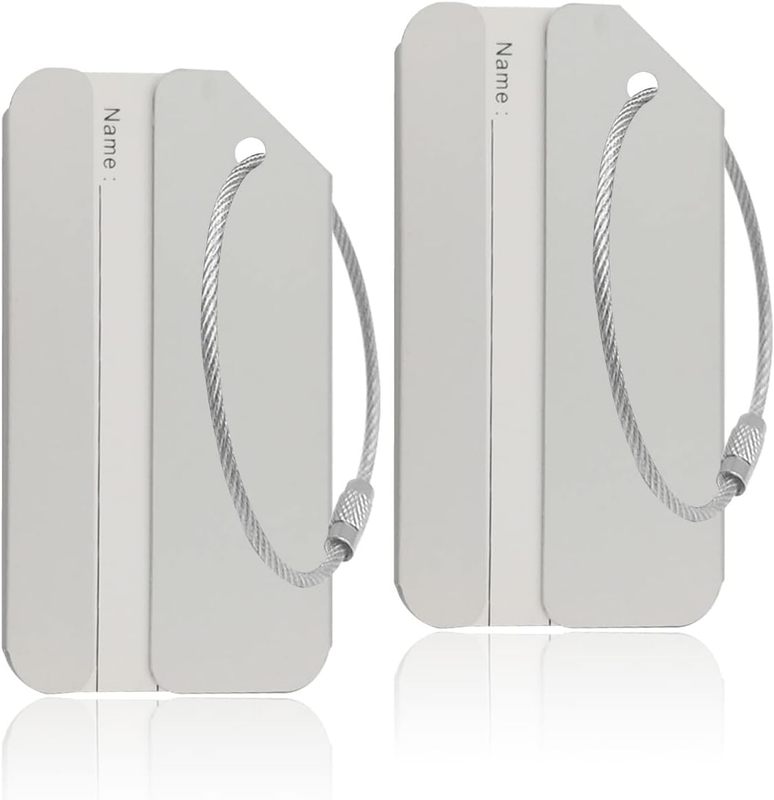 Aluminum Luggage Tags, Luggage Tag Holders for Travel Luggage Baggage Identifier
