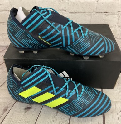Adidas S80595 Nemeziz 17.2 FG Men's Soccer Cleats Legend Ink Yellow Blue US 12