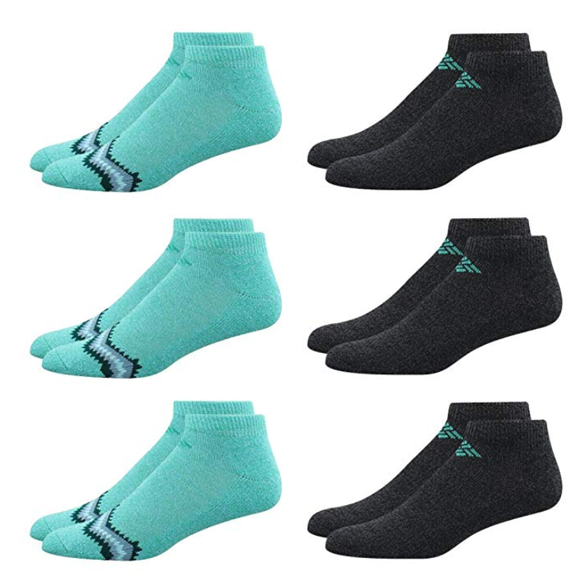 Columbia Women's 6 Pack No Show Ankle Performance Athletic R