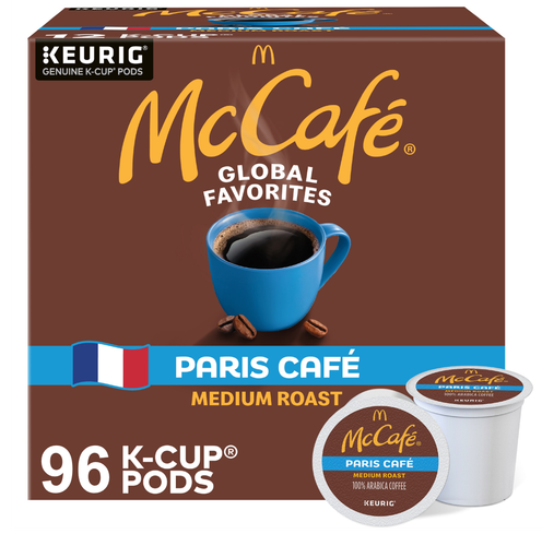 McCafe Paris Café, Keurig K-Cup Pods, Medium Roast Coffee, 