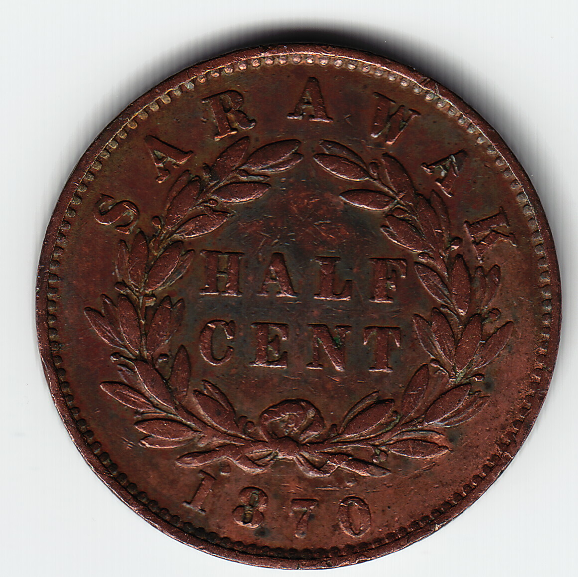 Spirit of a Nation 2018　銀貨セット SARAWAK 1/2 cent 1870 KM5 Cu C.J.Brooke 3-year type ABOVE