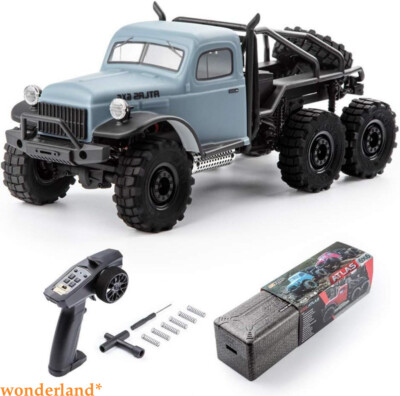 FMS 1/18 Atlas 6X6 Crawler RTR Waterproof Remote Control CarOff Road RC Blue