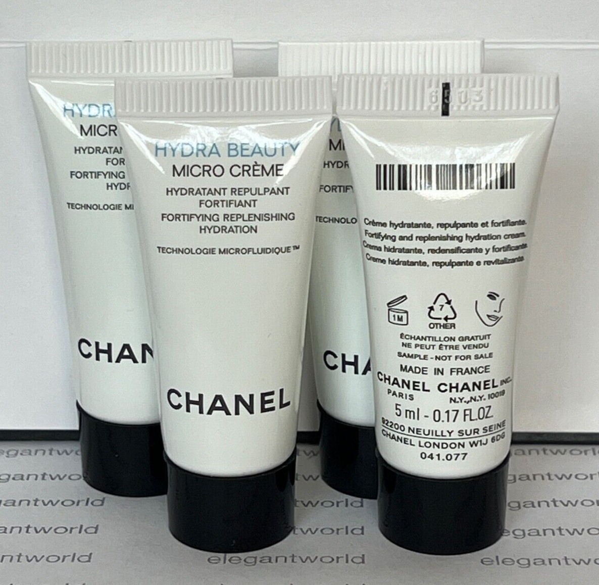 4 x CHANEL Hydra Beauty MICRO CREME Travel Size 5ml/0.17oz each NEW AUTHENTIC