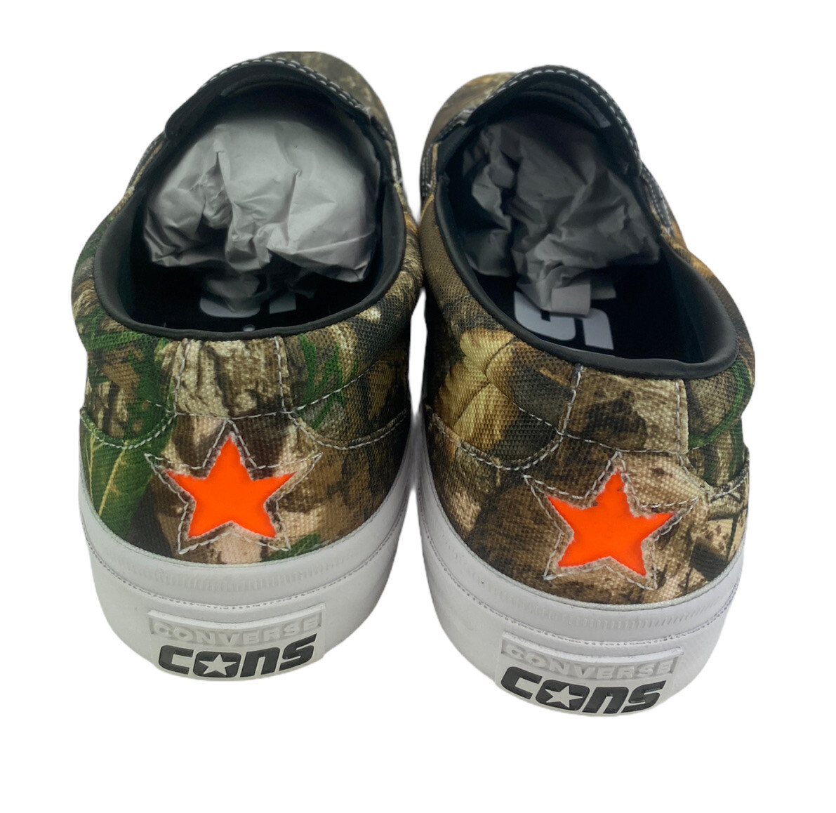 

НОВЫЕ белые кроссовки Converse One Star CC CONS Slip Camouflage, мужские кроссовки, размер 10,5, Коричневый, Converse Cons