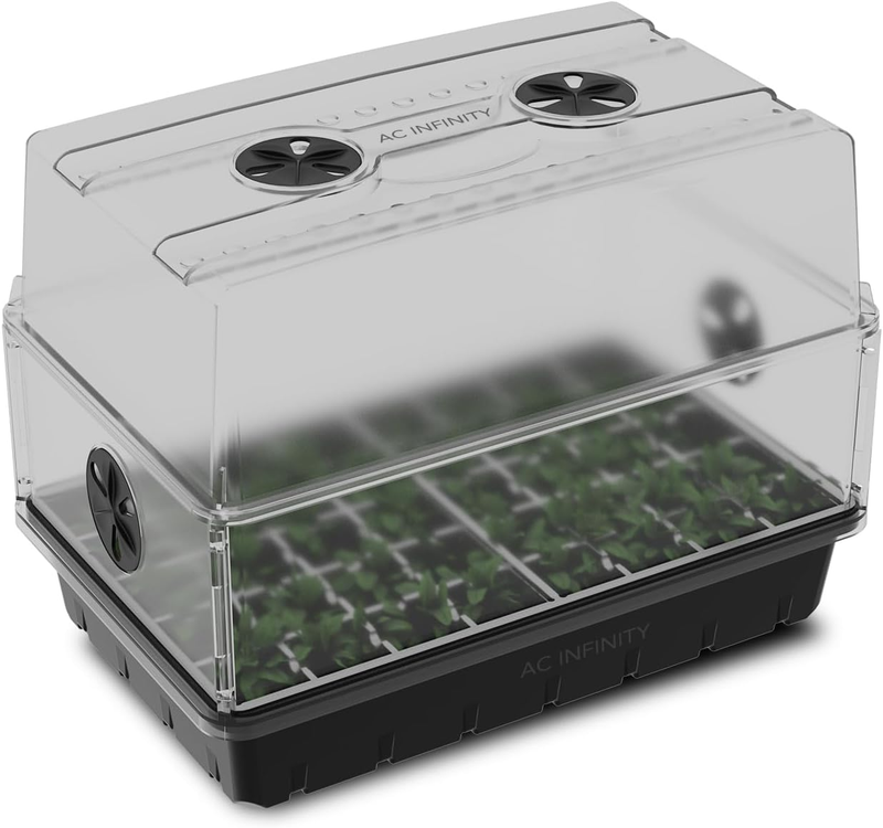 Heavy-Duty Humidity Dome Kit w/ 5x8 Seedling Tray & Vented Panels