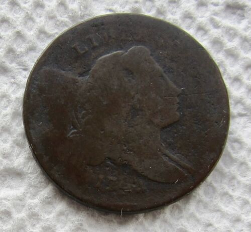 1794 1/2C BN Liberty Cap Half Cent Rare Key Date VG Detail Full Date Corrosion