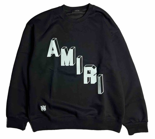 スウェット・トレーナー AMIRI Men Sweater Black AMJYTE1076 BLACK Amiri Sweater Men Black Logo Size XL | eBay