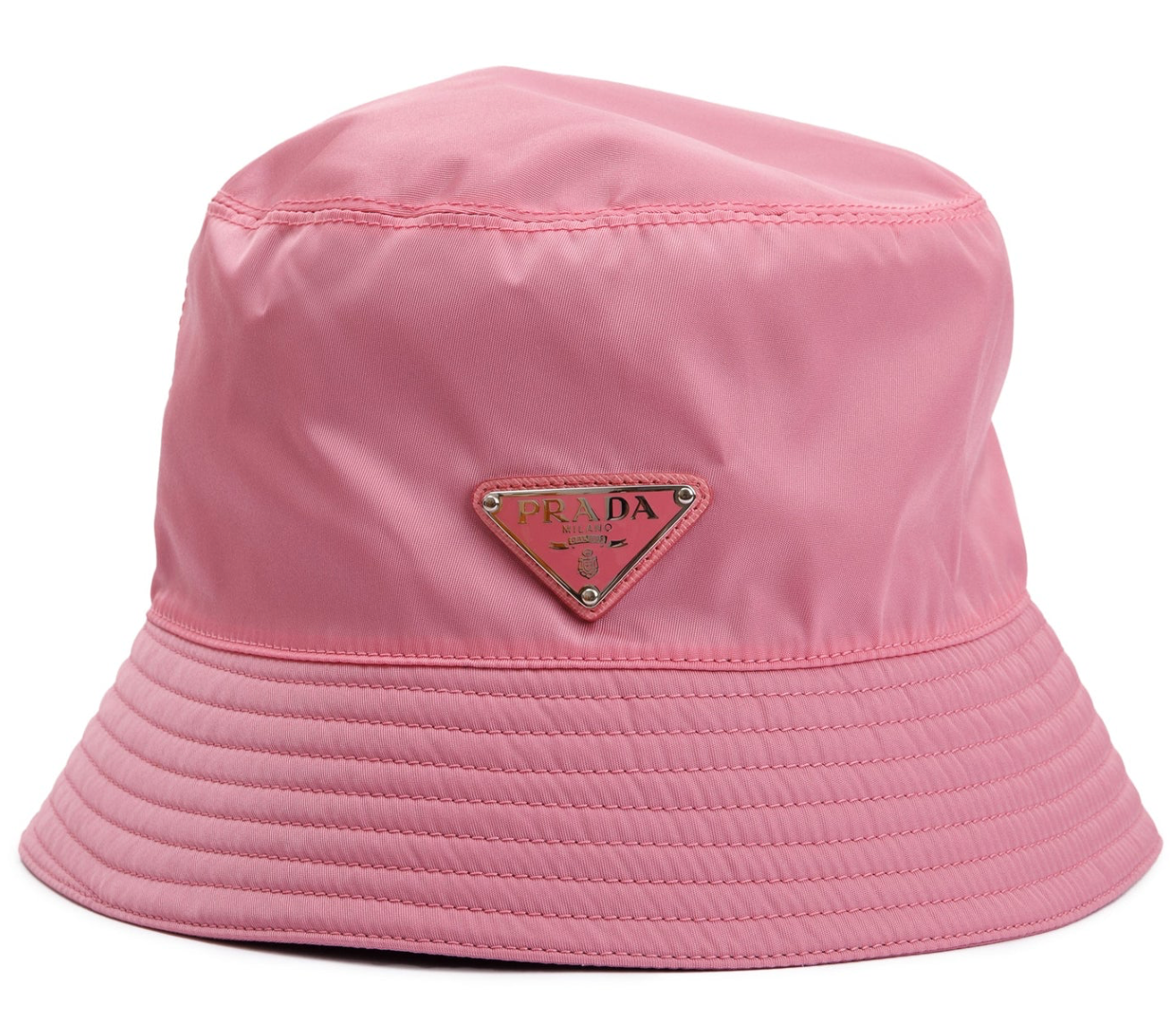 Prada Grey Re-Nylon Bucket Hat Size L | Yoogi's Closet