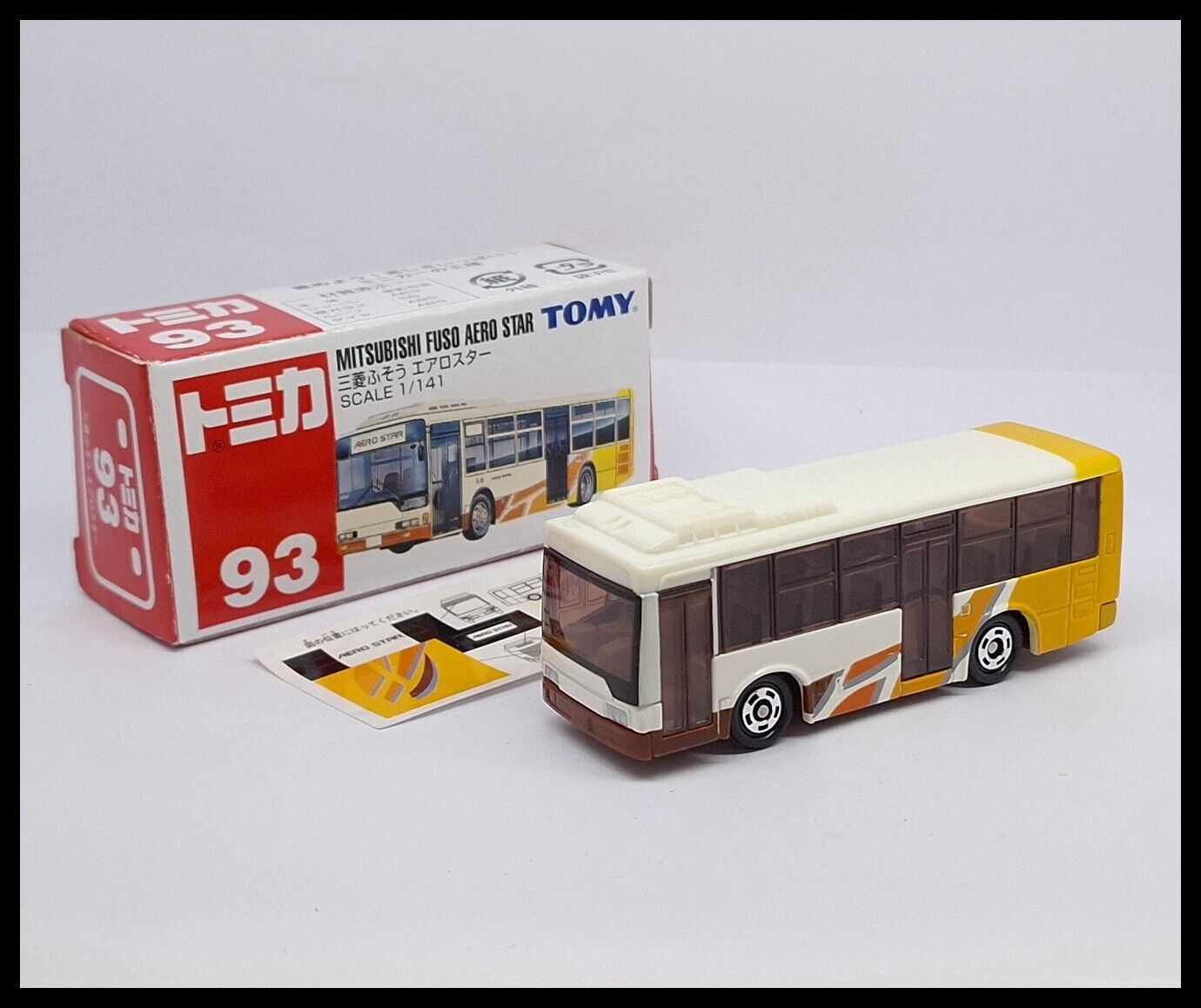 TOMICA 93 MITSUBISHI FUSO AERO STAR BUS 1/141 TOMY ( BOX OLD TOMICA 93 MITSUBISHI FUSO AERO STAR BUS 1/141 TOMY ( BOX OLD