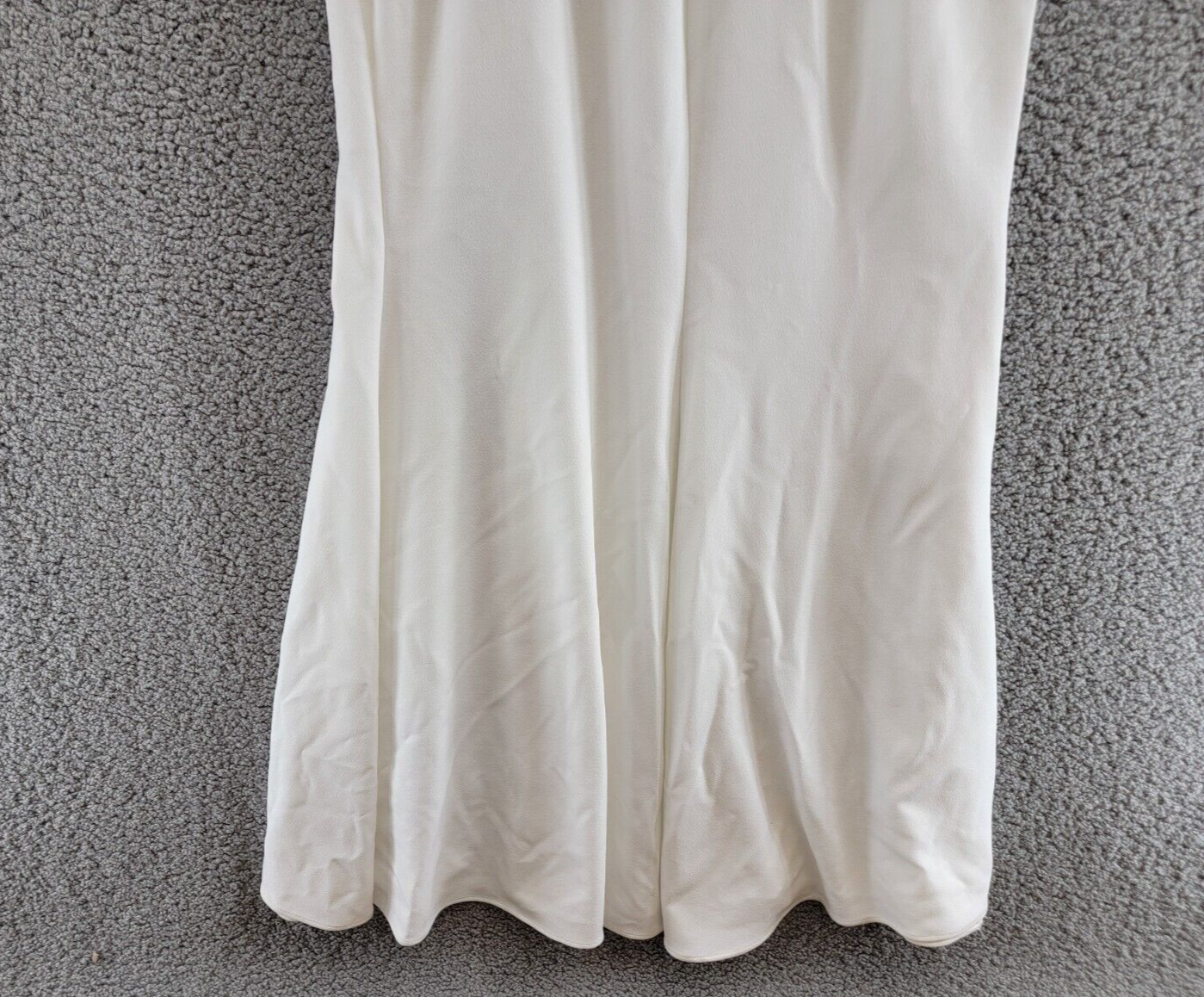 AQUA Scuba Strapless Bow Front Gown Women's 10 White Sweetheart Neck Back Zip - Picture 13 of 17
