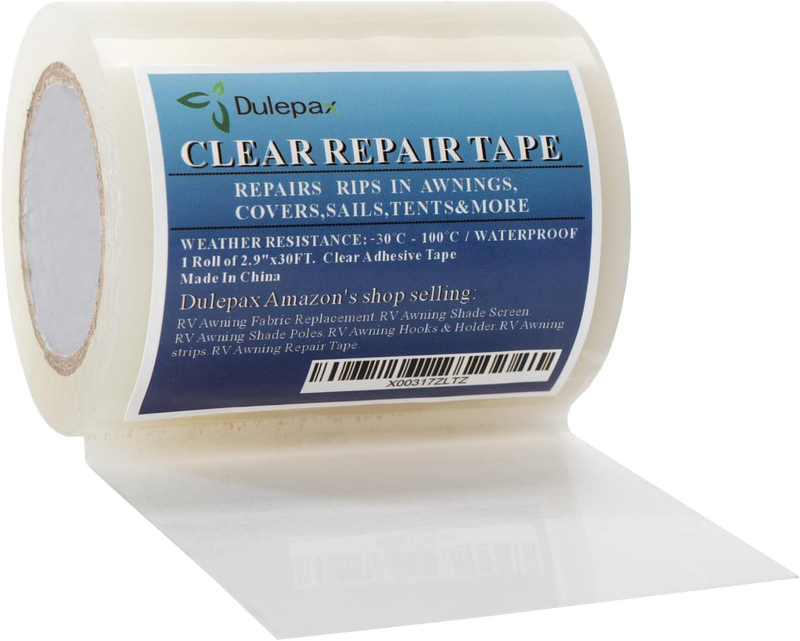 -Tent Repair Tape,Awning Repair Tape,Boat Covers Repair,RV Covers Repair Kit,Tar